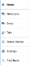 TrackIt Android menu items