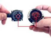 Matching device connectors