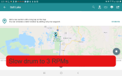 Red bar alert displaying over navigation app.