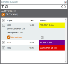 Dispatch Summary dialog window