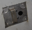 Handle on the support plate