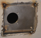 Support plate tacked