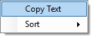 Copy Text option