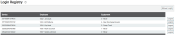 Login Registry table