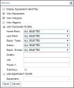 Map Options dialog window