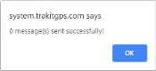 0 messages sent dialog window