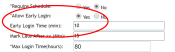 Allow Early Login process