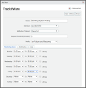 TrackItWare alert dialog window