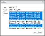 Add User dialog window