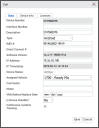 Edit Tracking Device dialog window